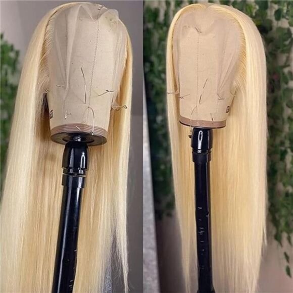 Streaks Heat Resistant Fiber Hair Synthetic Lace Front Wigs - #B-Blonde